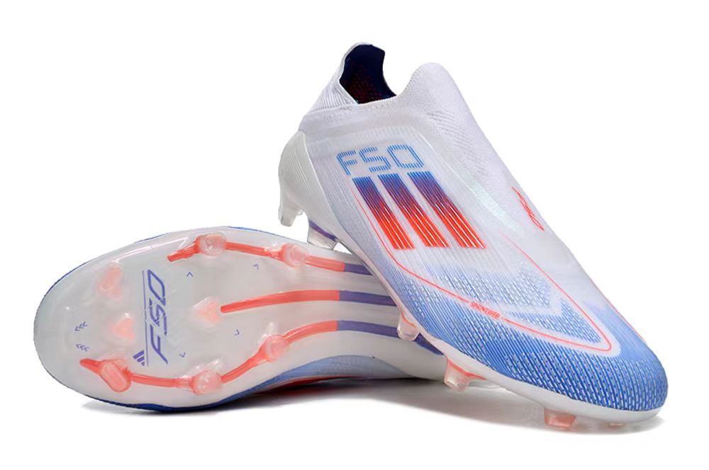BOTA DE FUTBOL ADIDAS F50 ELITE FG - BLANCO/AZUL