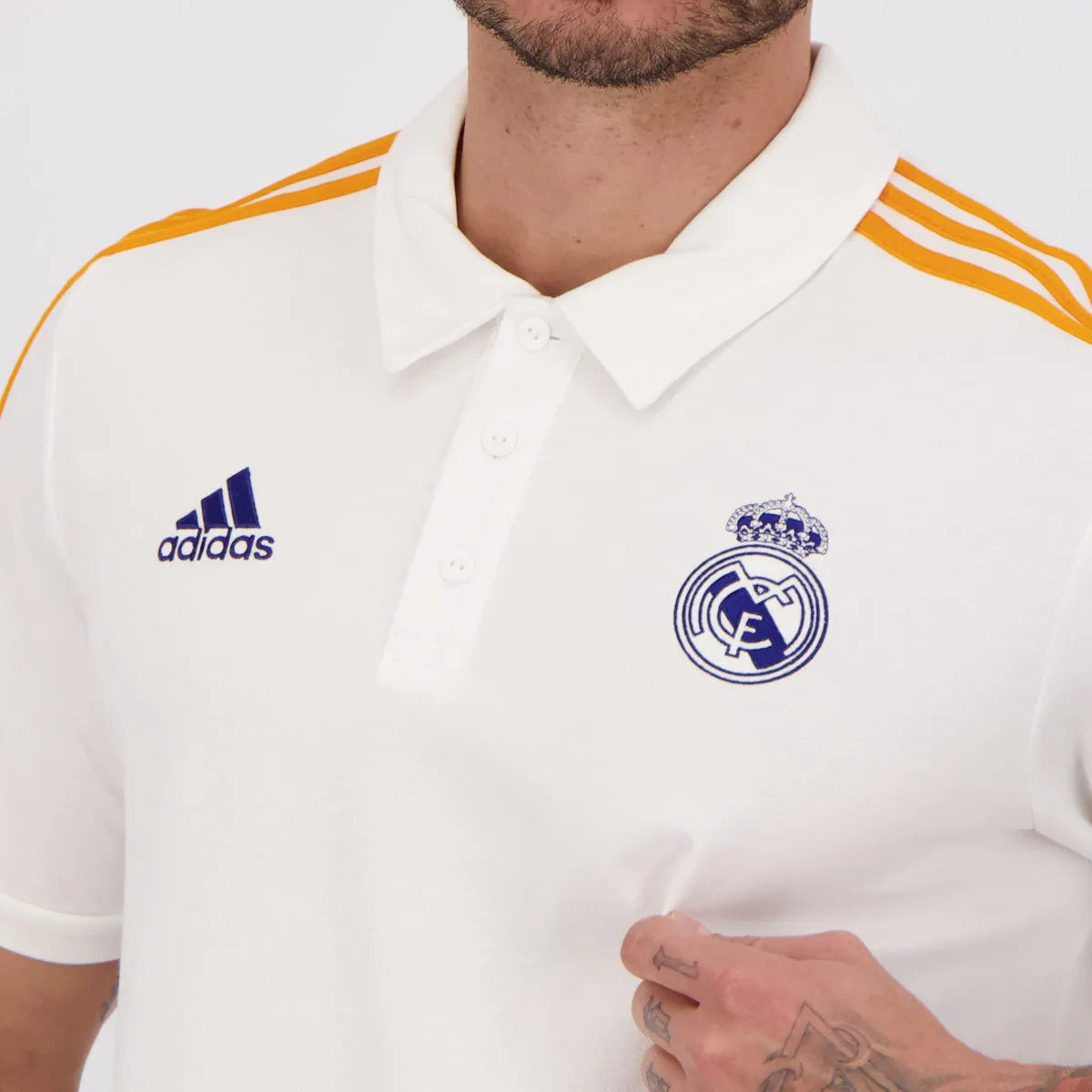 REAL MADRID Polo Hombre Entrenamiento Blanco 24/25